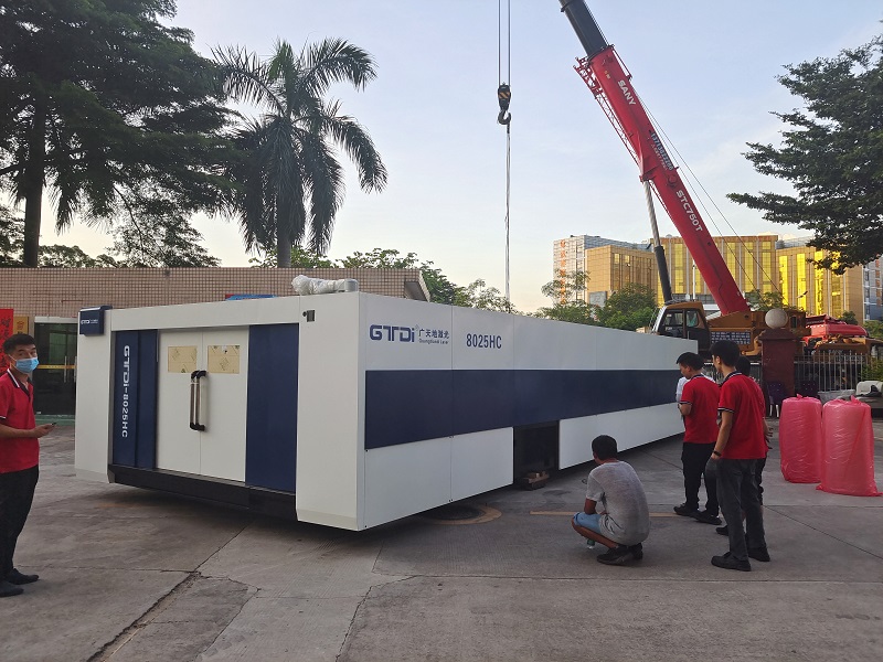163am银河激光8025HC总线高功率12000W光纤激光切割机交付成功